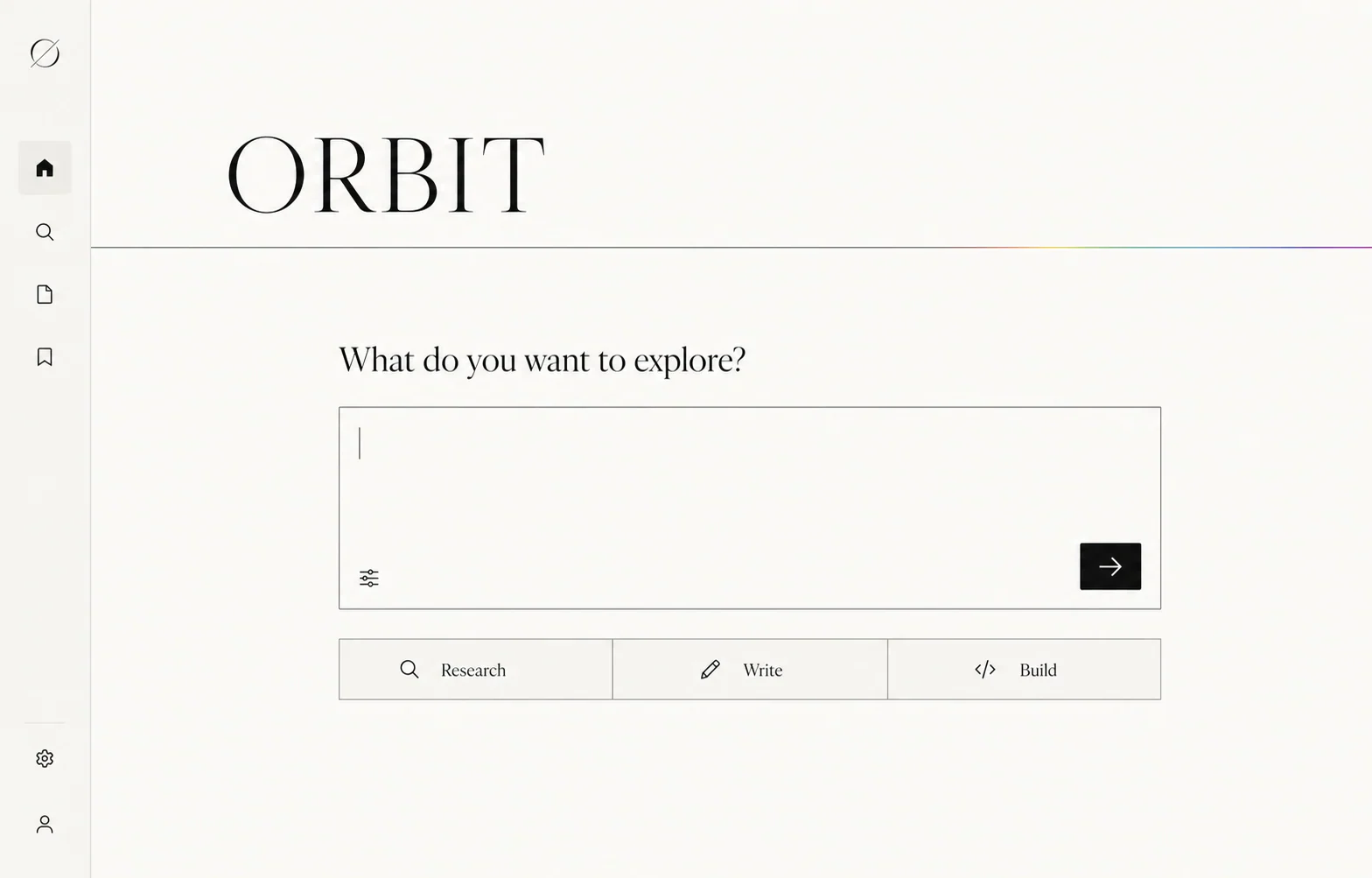 ORBIT 第二版,白色极简界面
